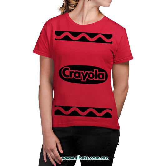 Playera Mujer Crayola Rojo