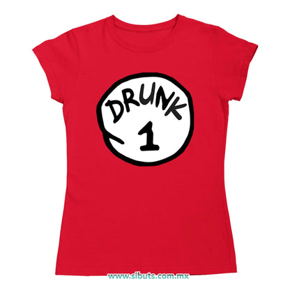 Playera Mujer Dr. Seuss Drunk 1