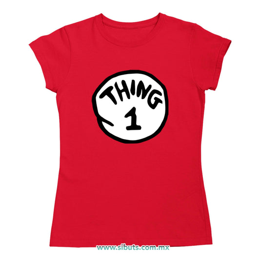 Playera Mujer Dr. Seuss Thing 1