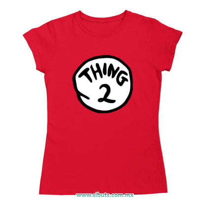 Playera Mujer Dr. Seuss Thing 2
