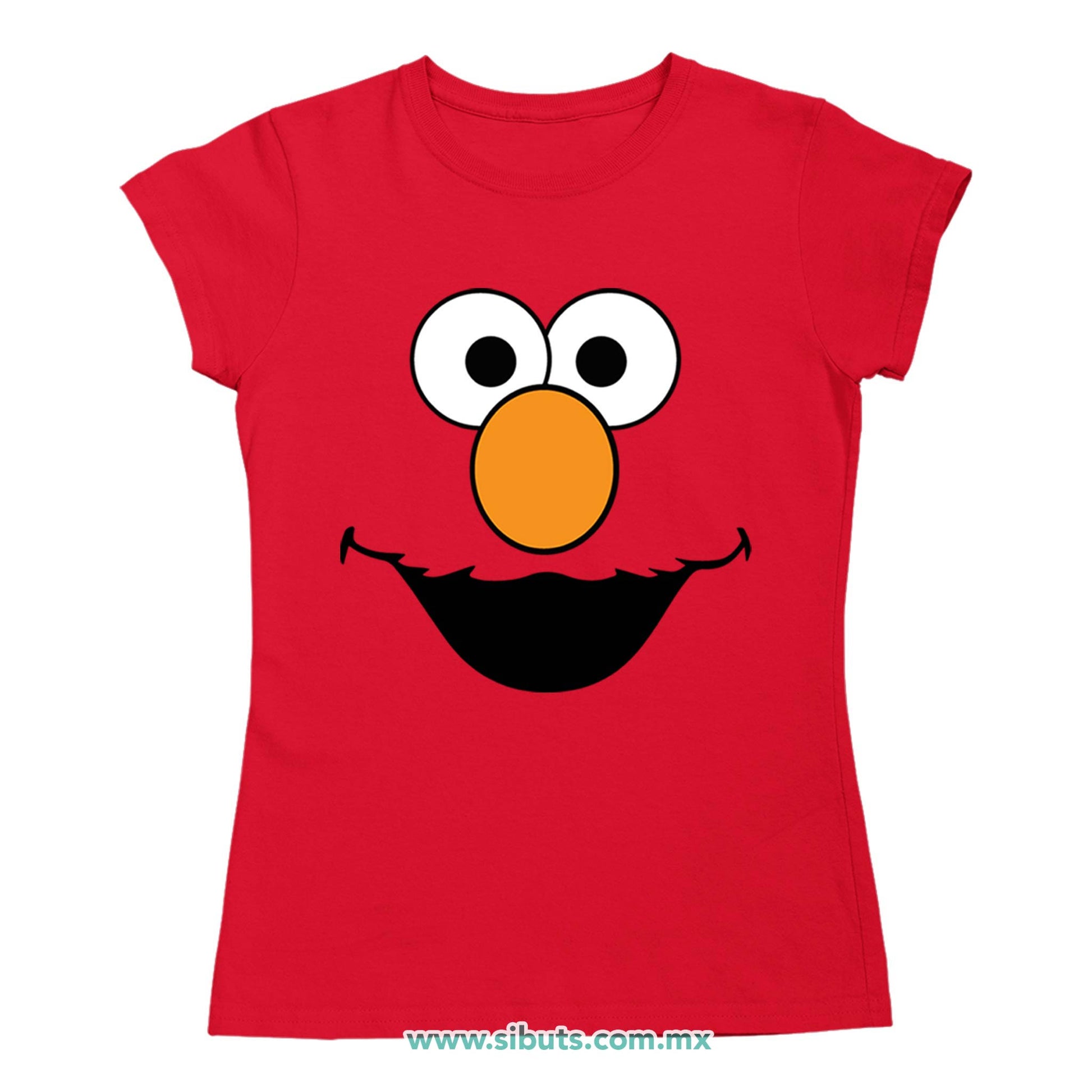 Playera Mujer Plaza Sesamo Elmo