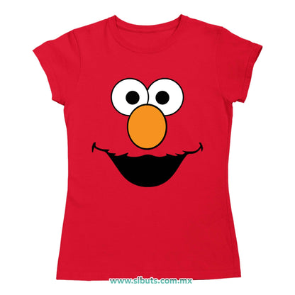 Playera Mujer Plaza Sesamo Elmo