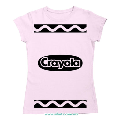 Playera Mujer Crayola Rosa