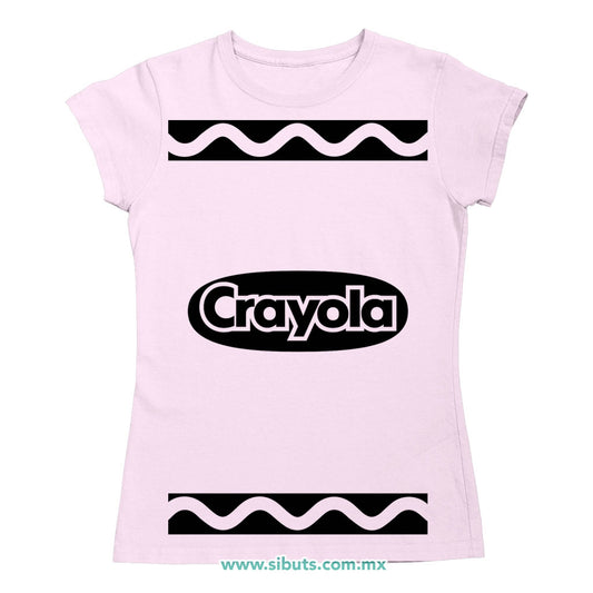 Playera Mujer Crayola Rosa