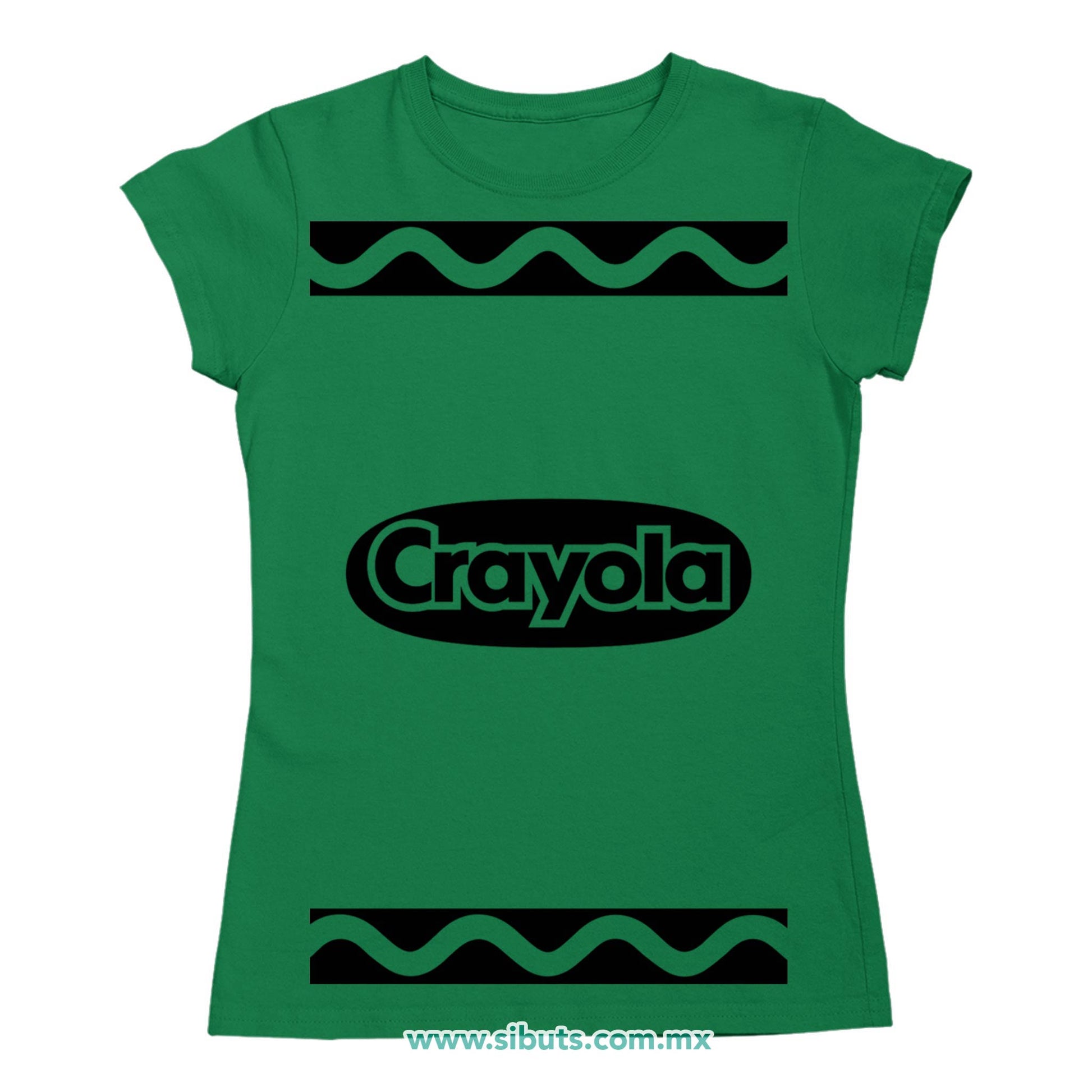 Playera Mujer Crayola Verde