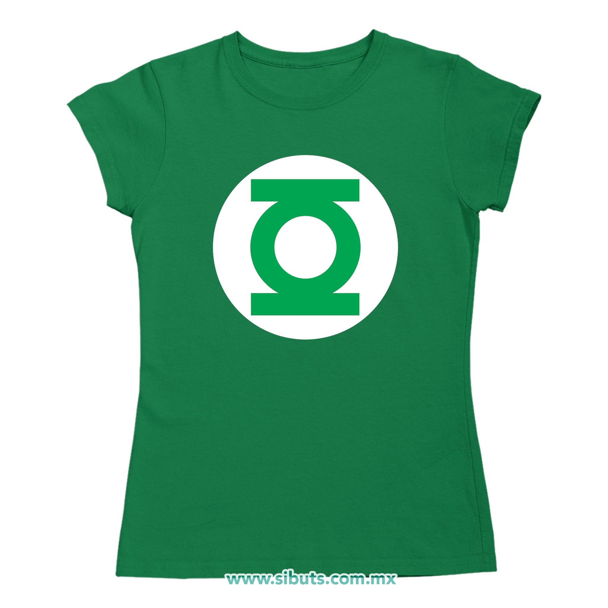 Playera Mujer Linterna Verde