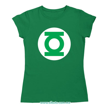 Playera Mujer Linterna Verde