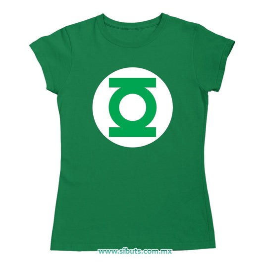 Playera Mujer Linterna Verde