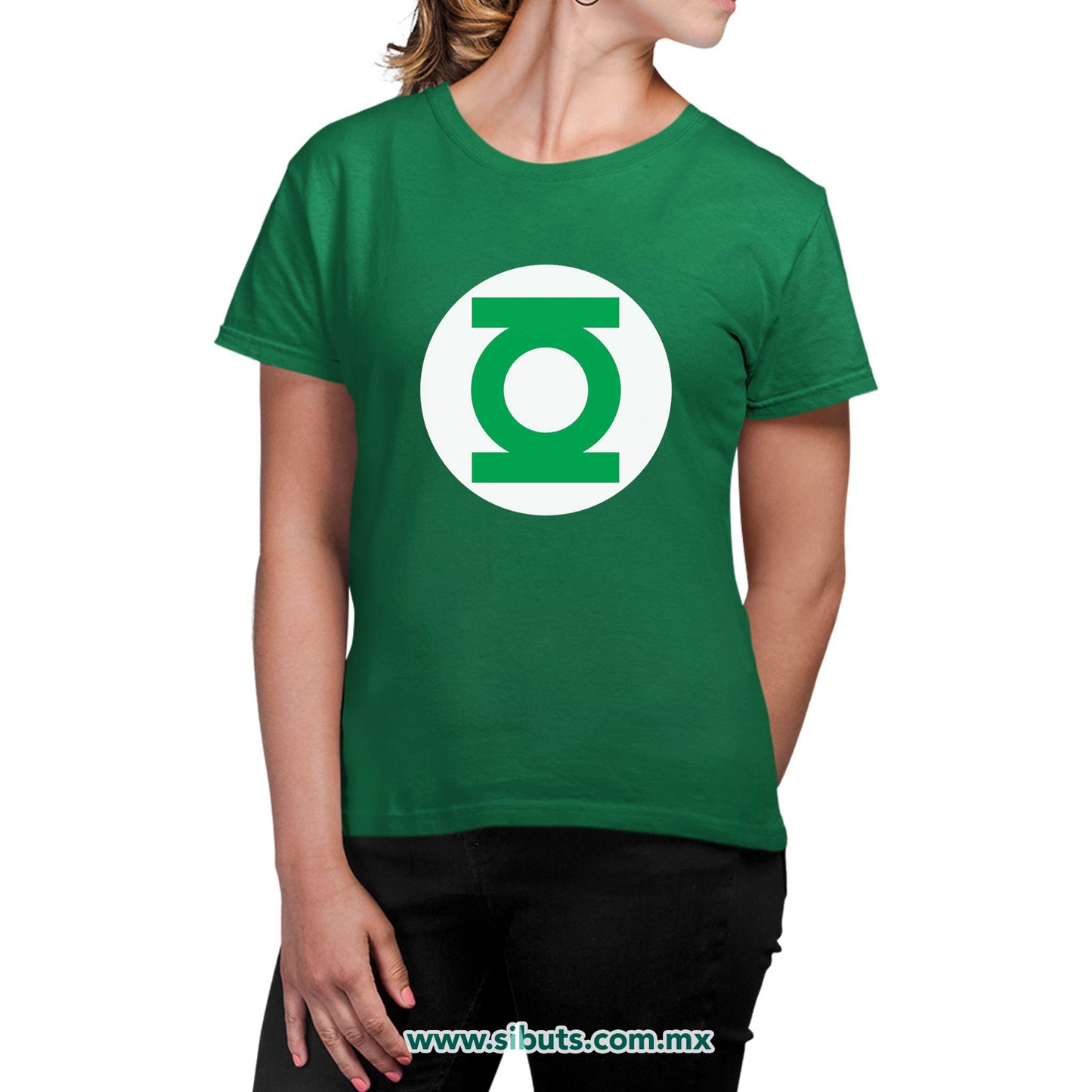 Playera Mujer Linterna Verde