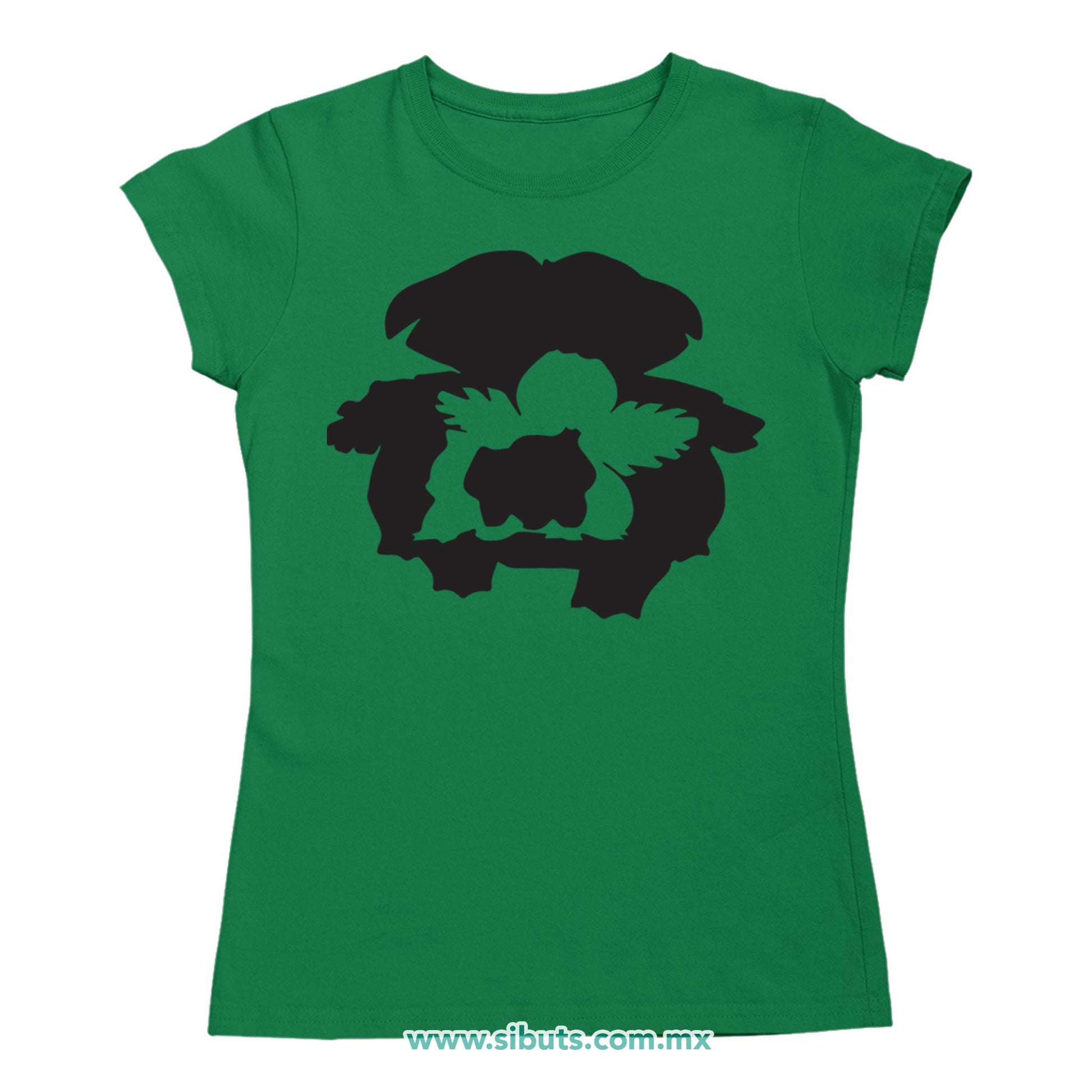 Playera Mujer Pokemon Bulbasaur Evolutions
