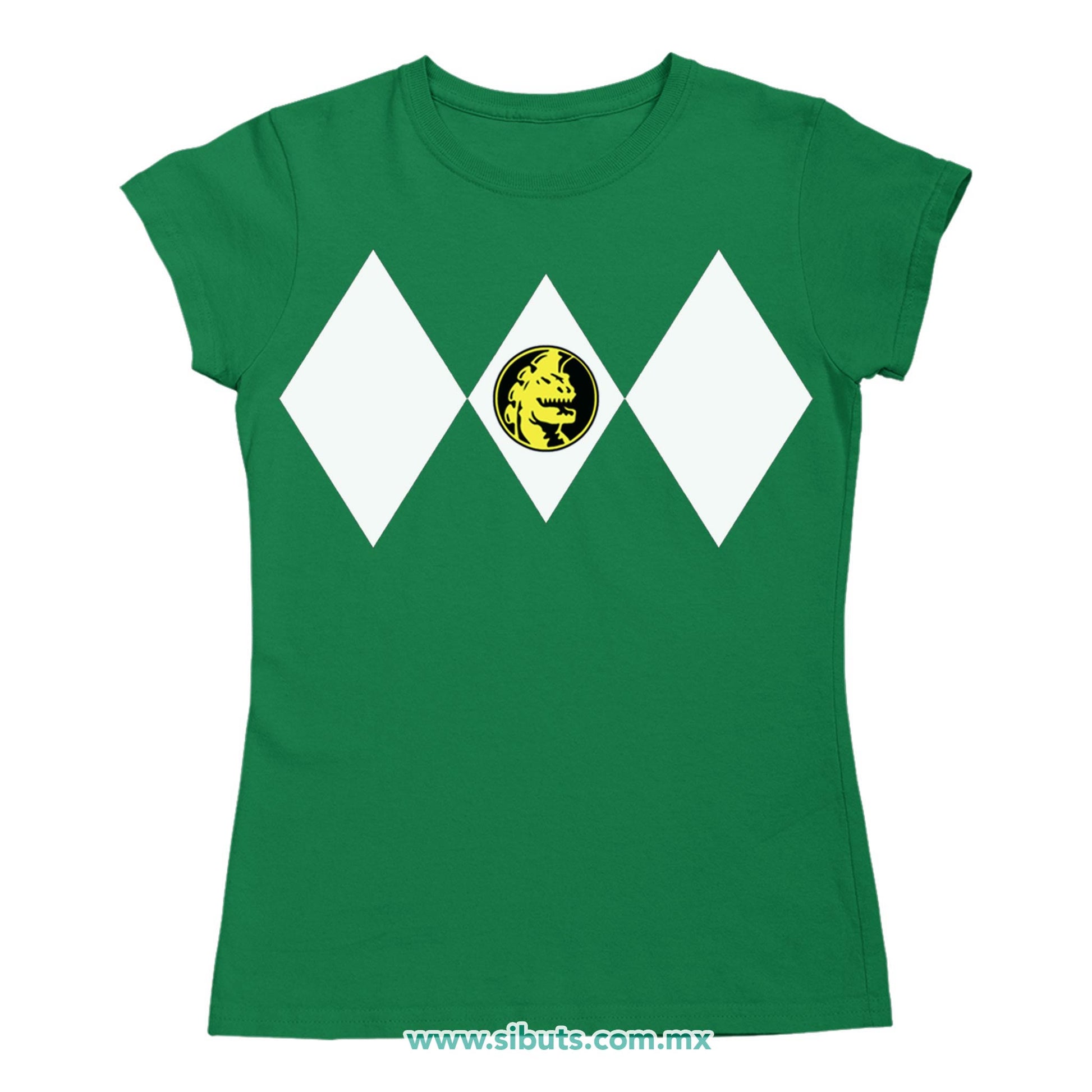 Playera Mujer Power Ranger Verde