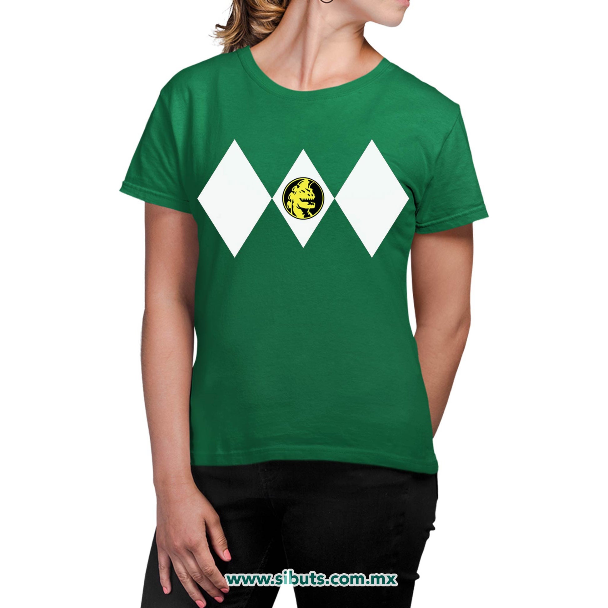 Playera Mujer Power Ranger Verde