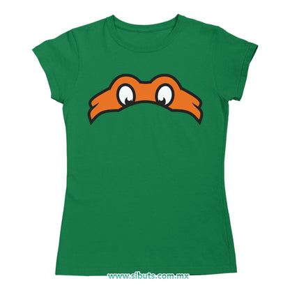 Playera Mujer Tortuga Ninja Miguel Angel