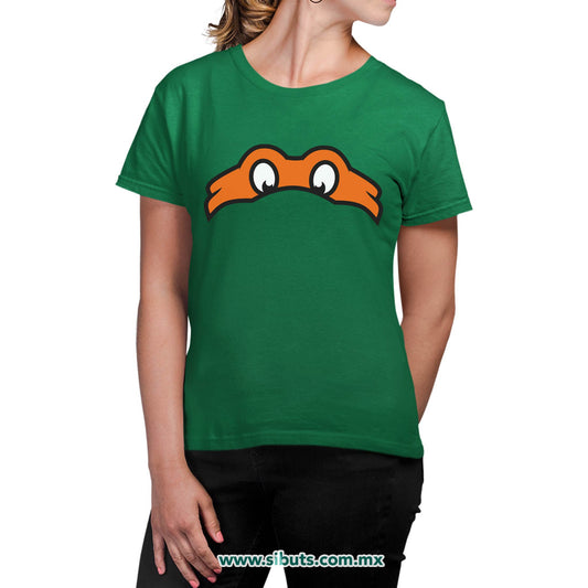 Playera Mujer Tortuga Ninja Miguel Angel