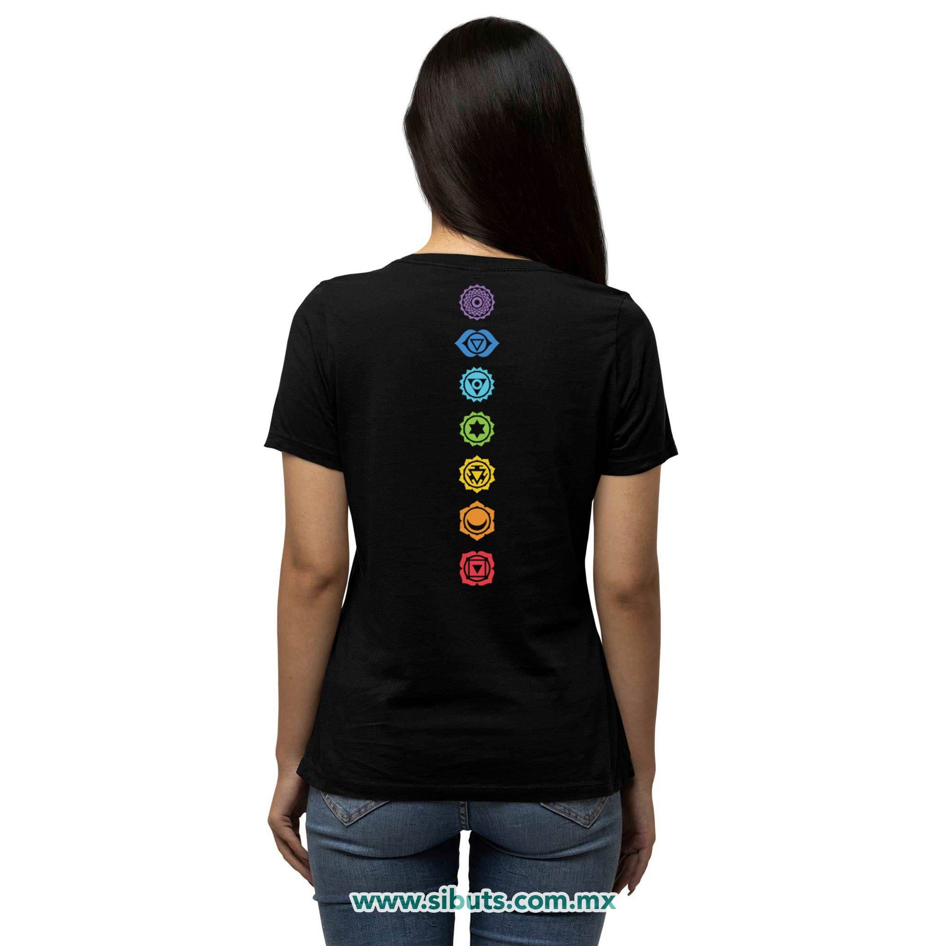 Playera Mujer Namaste Chakras
