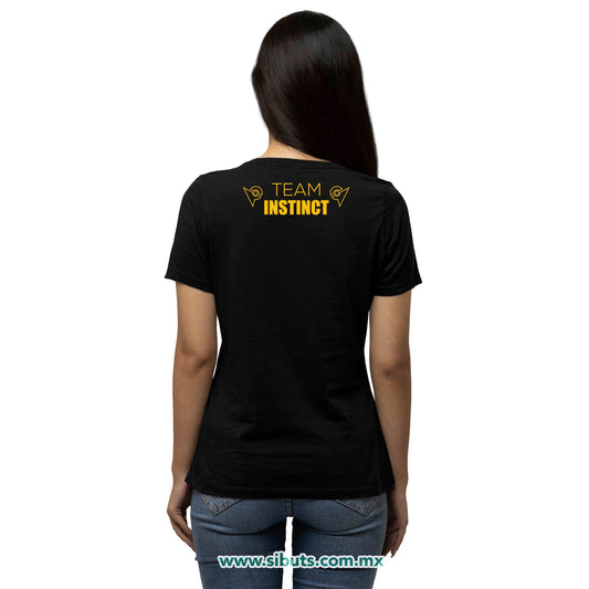 Playera Mujer Pokemon Go Team Instinct