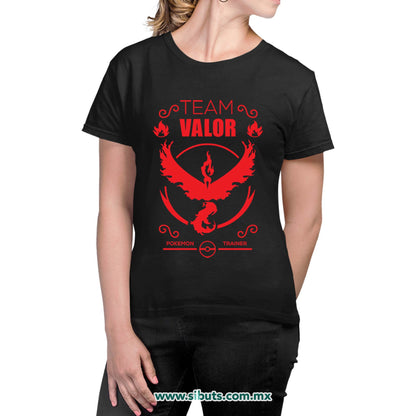 Playera Mujer Pokemon Go Team Valor