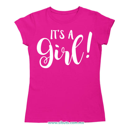Playera Mujer Sex Reveal It´S A Girl