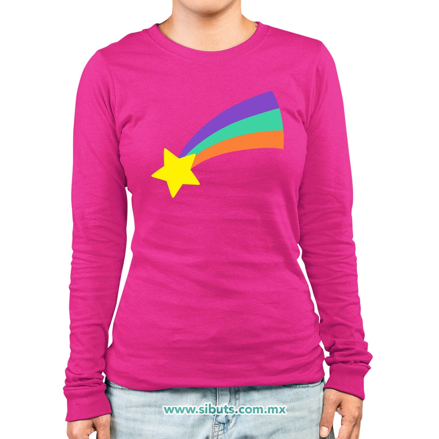 Playera Mujer Manga Larga Gravity Falls Mabel