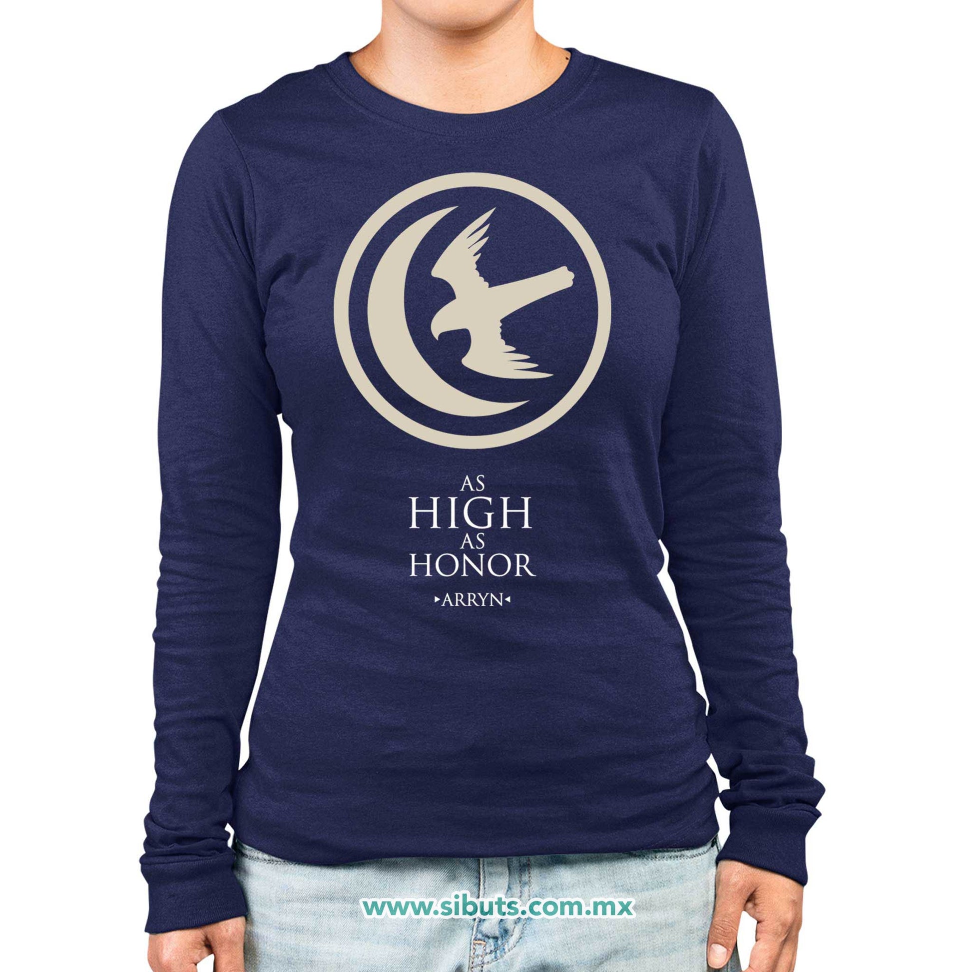 Playera Mujer Manga Larga Game Of Thrones House Arryn