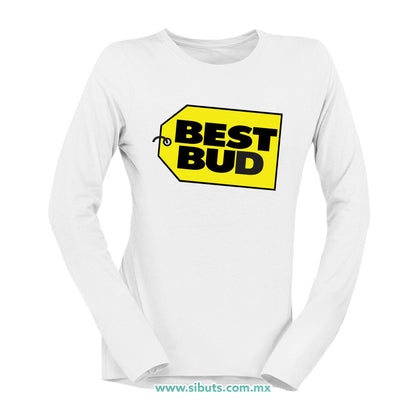 Playera Mujer Manga Larga Best Bud