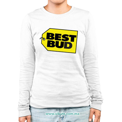 Playera Mujer Manga Larga Best Bud