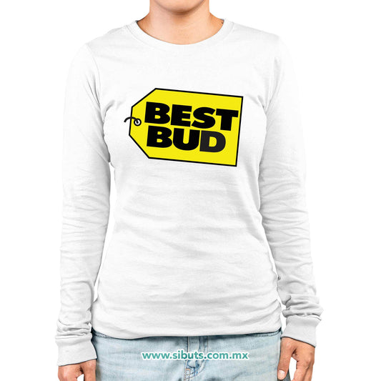 Playera Mujer Manga Larga Best Bud