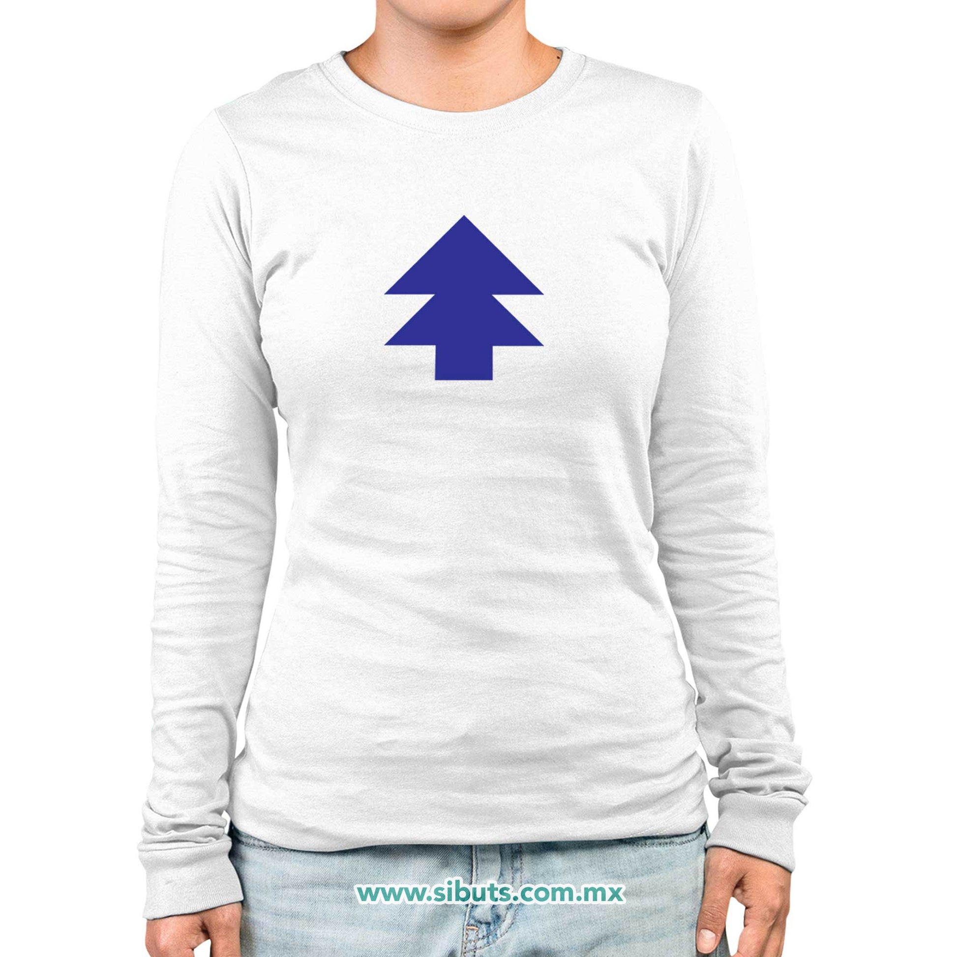 Playera Mujer Manga Larga Gravity Falls Dipper Pino