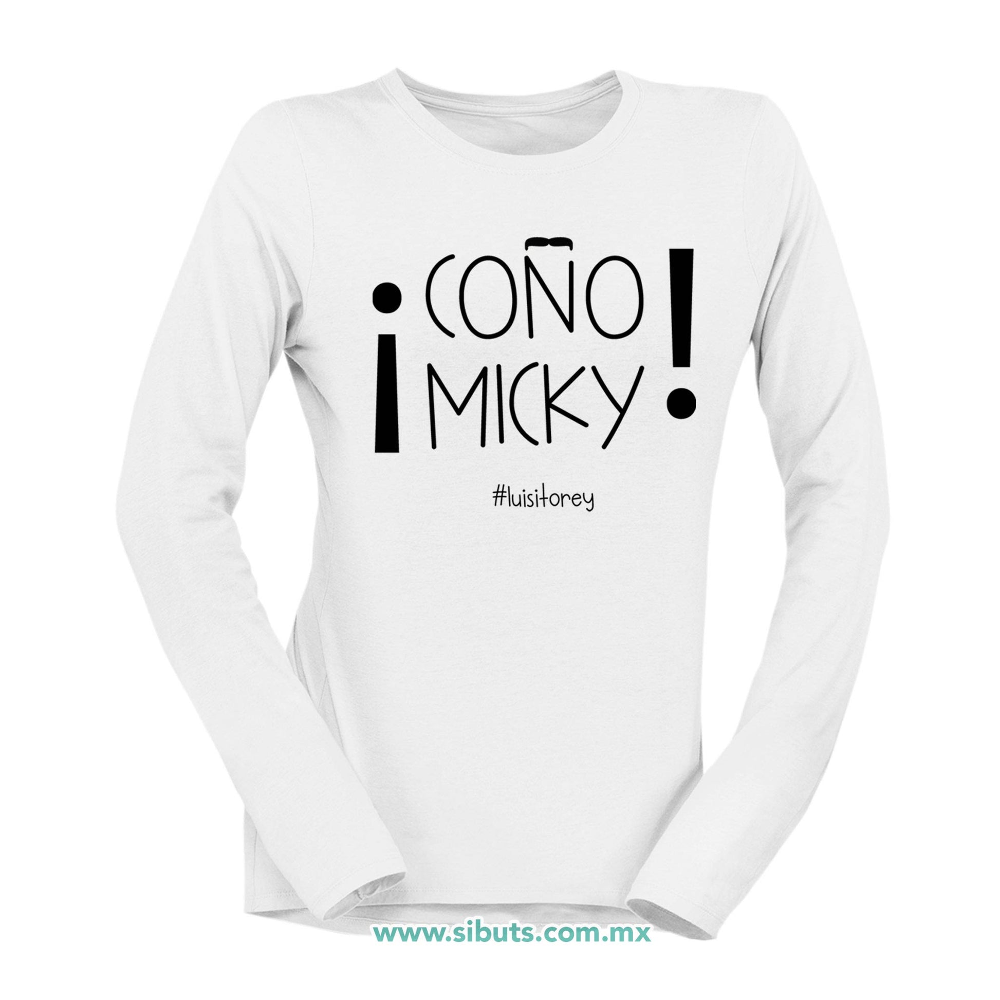 Playera Mujer Manga Larga Luis Miguel Coño Micky