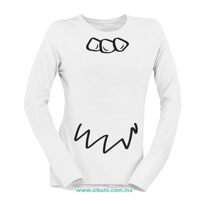 Playera Mujer Manga Larga Vilma Picapiedra