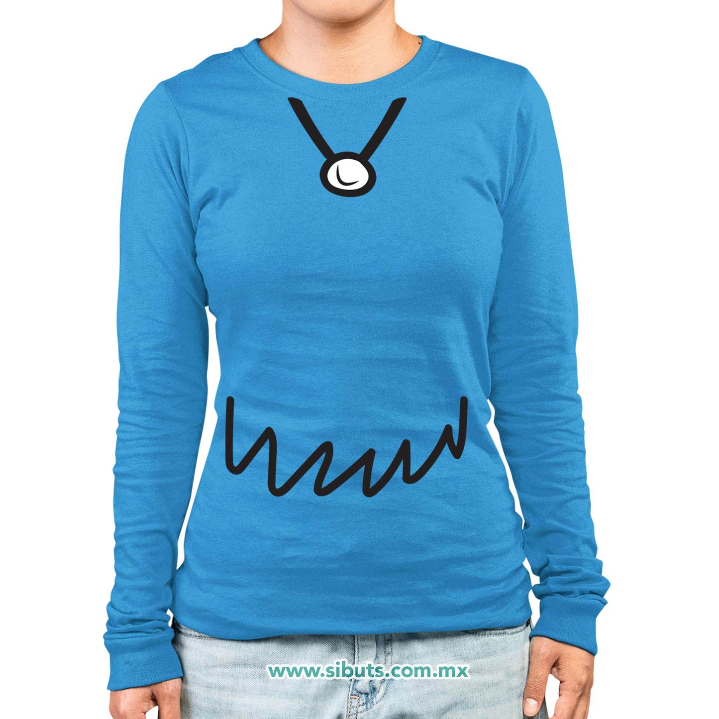 Playera Mujer Manga Larga Betty Picapiedra