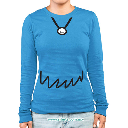 Playera Mujer Manga Larga Betty Picapiedra