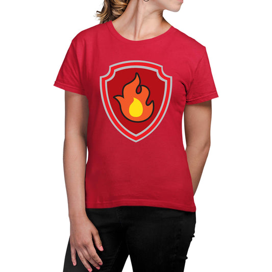 Playera Mujer Paw Patrol Escudo Marshall