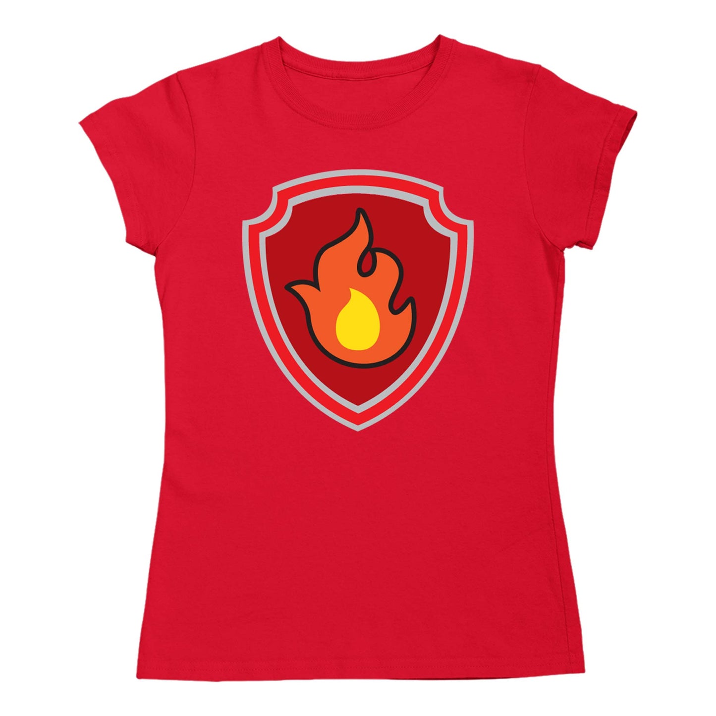 Playera Mujer Paw Patrol Escudo Marshall