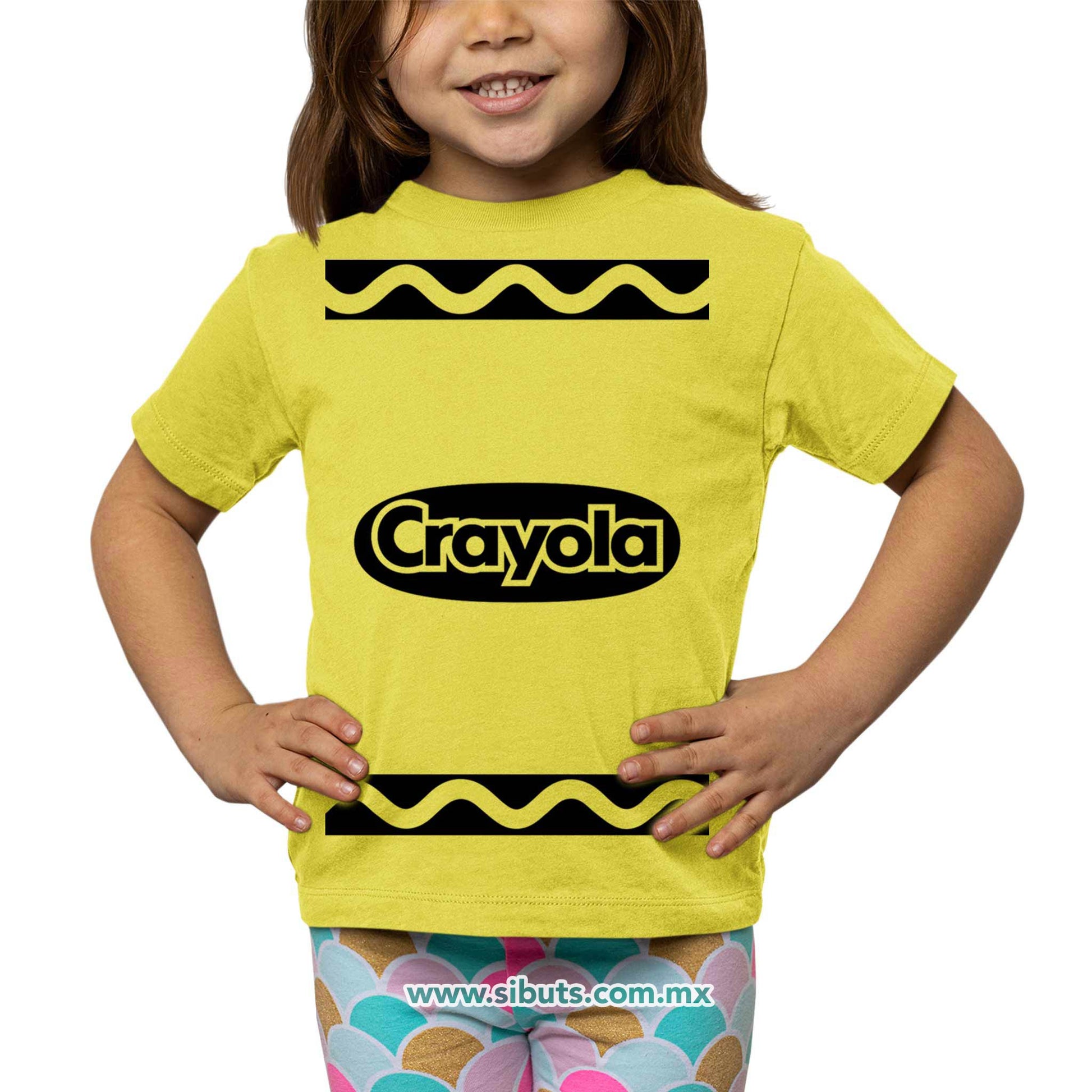 Playera Niña Crayola Amarilla