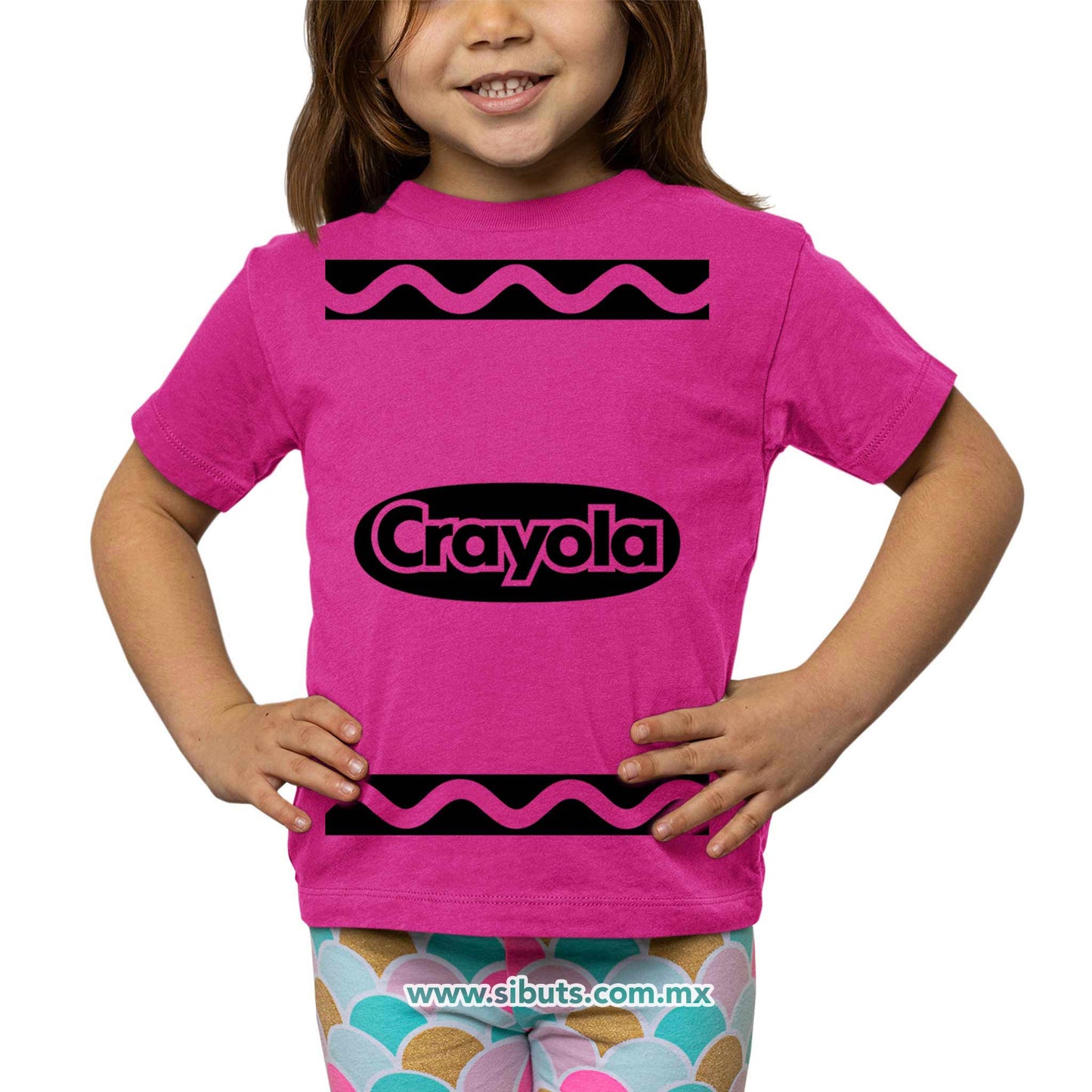 Playera Niña Crayola Fucsia