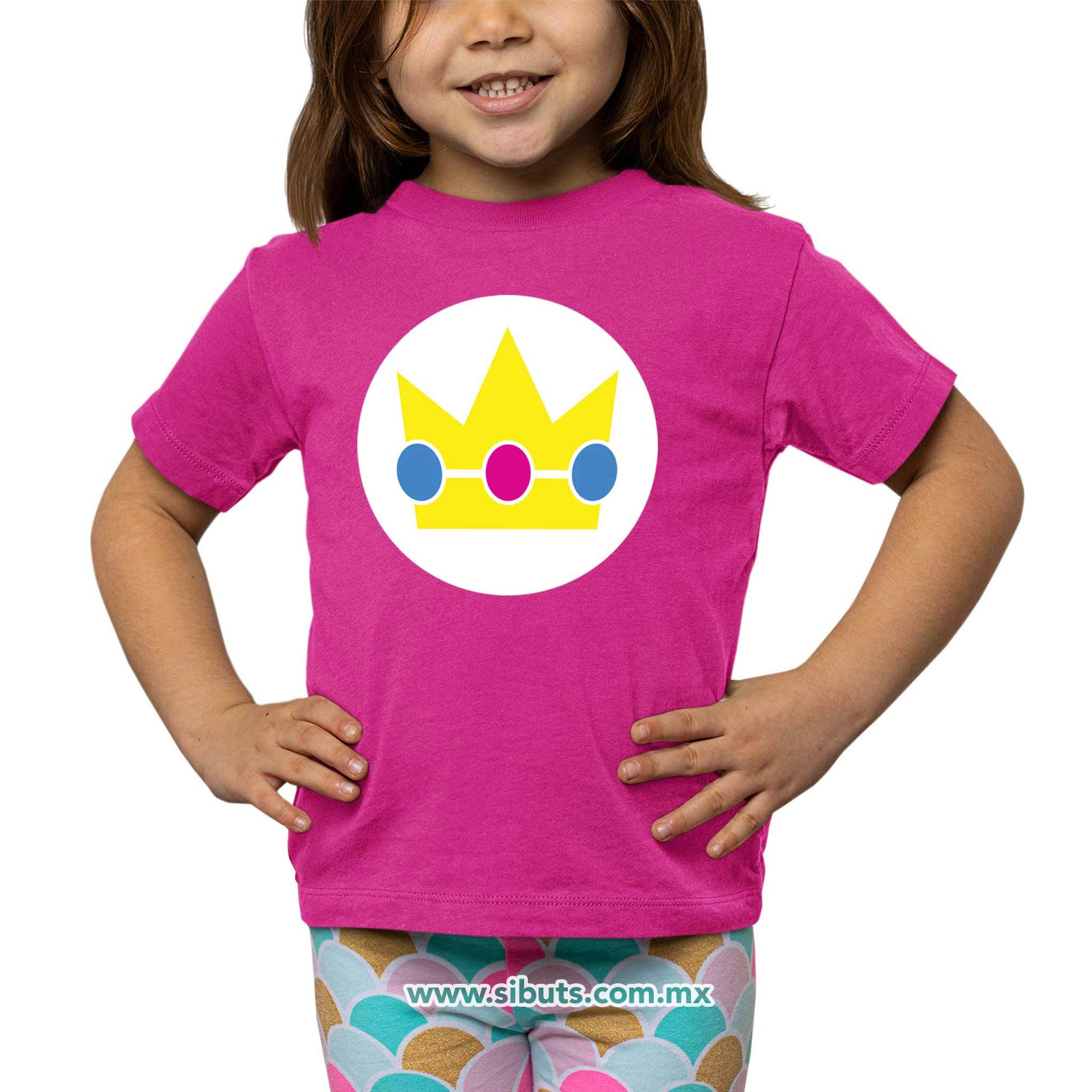 Playera Niña Mario Bros Princess