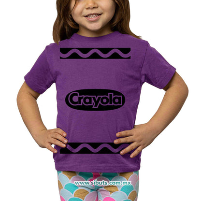 Playera Niña Crayola Morado