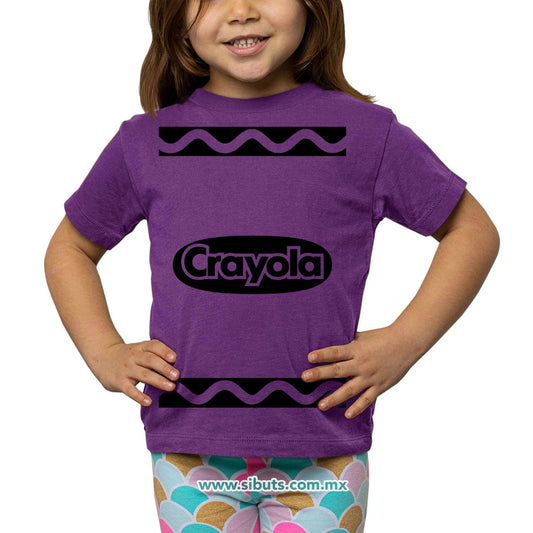 Playera Niña Crayola Morado