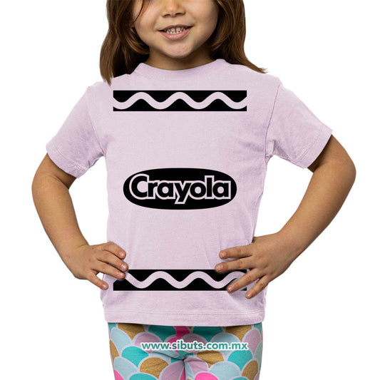 Playera Niña Crayola Rosa