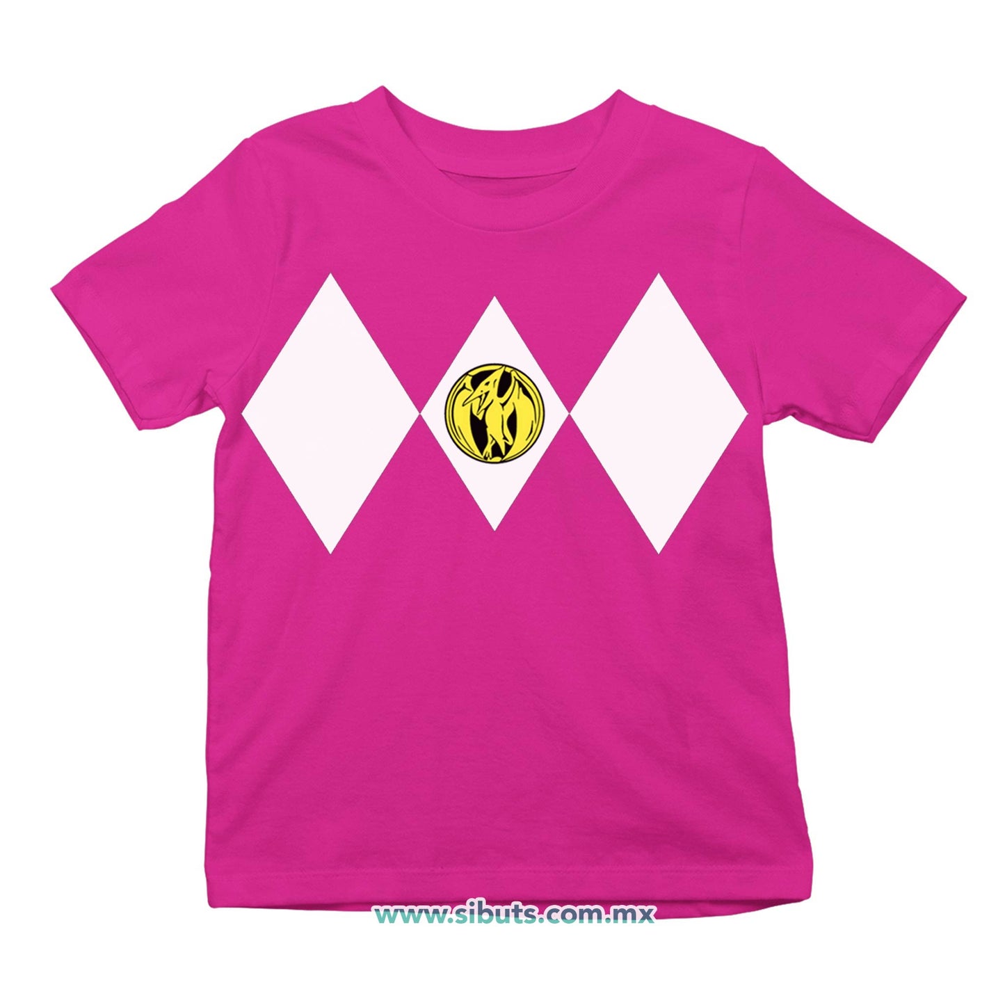 Playera NIño Power Ranger Rosa