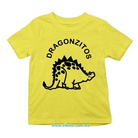 Playera Niño Dulces Dragonzito Amarillo
