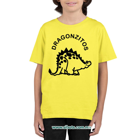 Playera Niño Dulces Dragonzito Amarillo