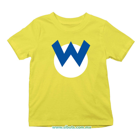 Playera Niño Mario Bros Wario