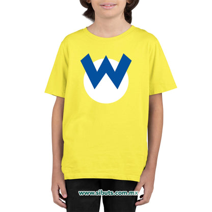 Playera Niño Mario Bros Wario