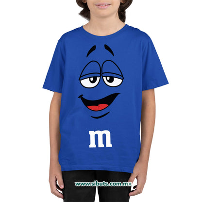 Playera Niño Chocolate M&M Azul