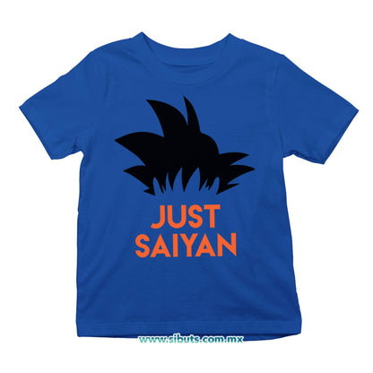 Playera Niño Dragon Ball Goku Just Saiyan