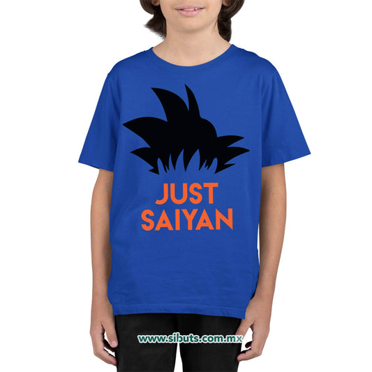 Playera Niño Dragon Ball Goku Just Saiyan
