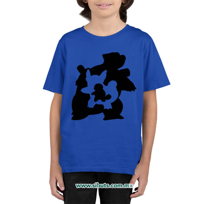 Playera Niño Pokemon Squirttle Evolutions
