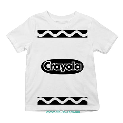 Playera Niño Crayola Blanca